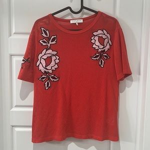 SANDRO ORANGE TOP SIZE 2